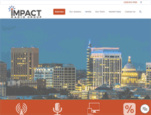 Tablet Screenshot of impactradiogroup.com
